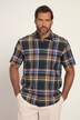 Koszula w kratę, rękaw 1/2, nowoczesny krój, kołnierzyk kent