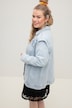 Jeansjacke, oversized, Schulter Betonung, Hemdkragen, Langarm