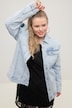 Jeansjacke, oversized, Schulter Betonung, Hemdkragen, Langarm