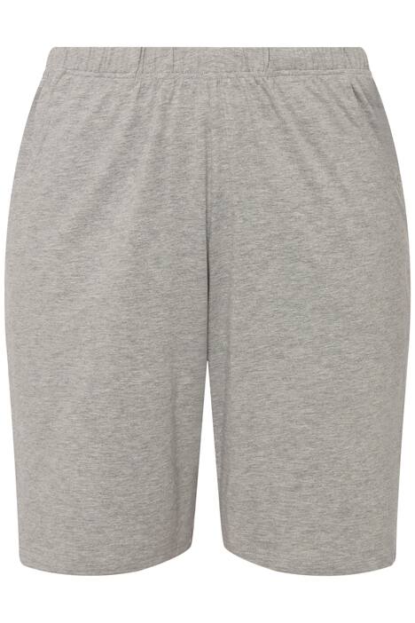 Žerzejové šortky, kapsy, elastický pas