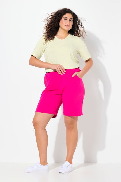 Stretch Knit Bermuda Shorts