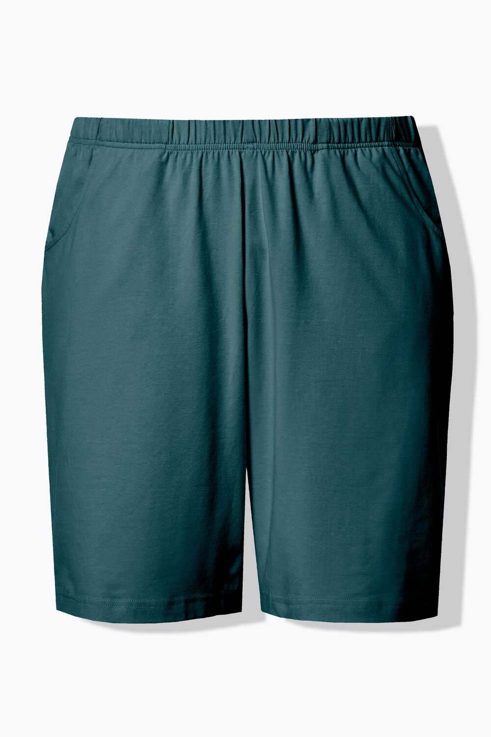Stora storlekar Jerseyshorts, Dam, turkos, storlek: 54/56, Bomull, Ulla Popken