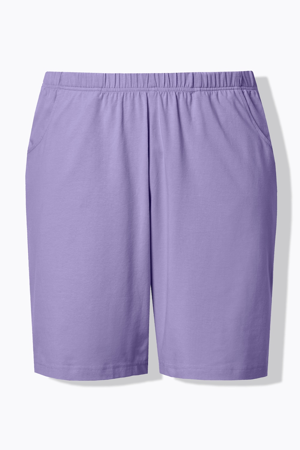 Stora storlekar Jerseyshorts, Dam, lila, storlek: 54/56, Bomull, Ulla Popken