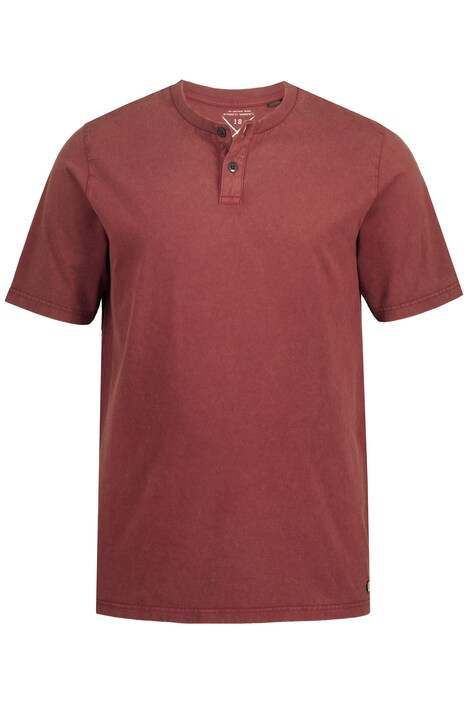 Henley, krátké rukávy, vintage vzhled, kulatý výstřih