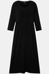 Jerseykleid, A-Line, Blüten, Empirenaht, Rundhals, 3/4-Arm