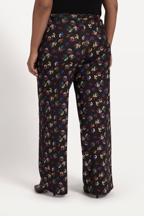 Matte Jersey Print Elastic Waist Pocket Pants | Comfort Pants | Pants