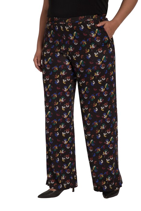 Žerzejové kalhoty, potisk, elastický pas