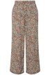 Palácové kalhoty, široké nohavice, květovaný potisk, elastický pas
