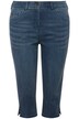 Capri džíny Sarah, úzký střih, 5 kapes, rozparek na lemu