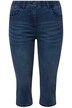 Capri džíny Sarah, úzký střih, 5 kapes, rozparek na lemu
