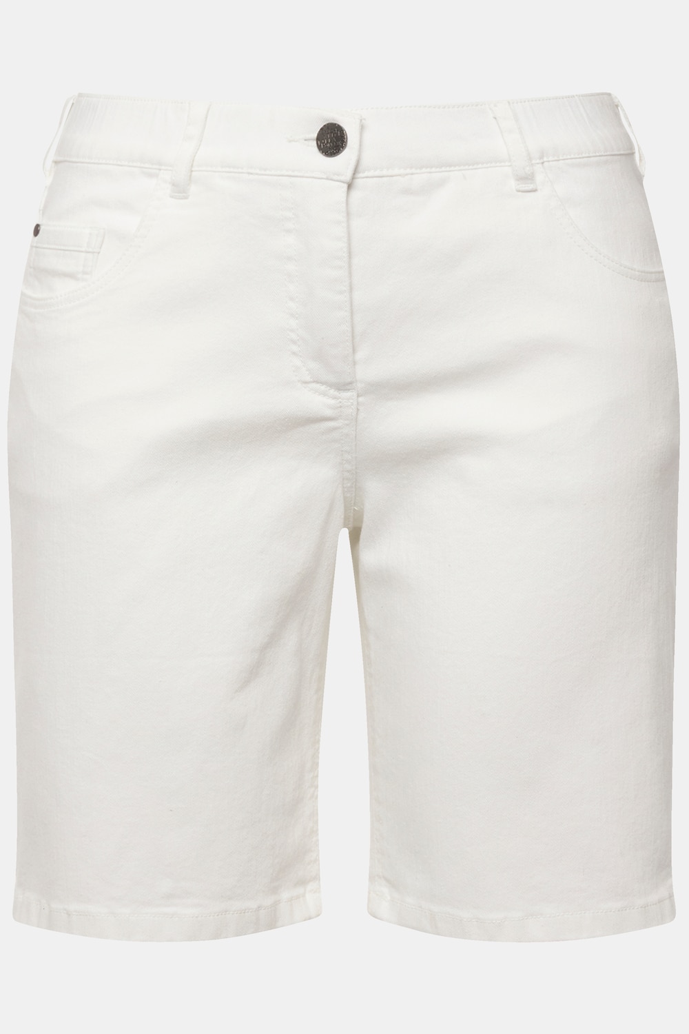 Stora storlekar Jeansshorts Mandy, Dam, vit, storlek: 56, Bomull/Polyester/Viskos, Ulla Popken