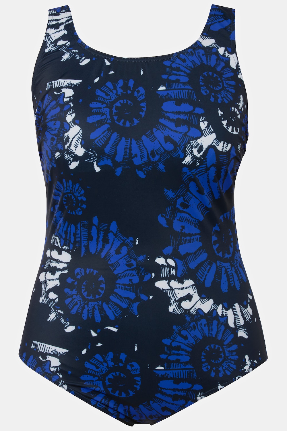 Grote Maten badpak, Dames, blauw, Maat: 50/52, Polyester/Elastaan, Ulla Popken