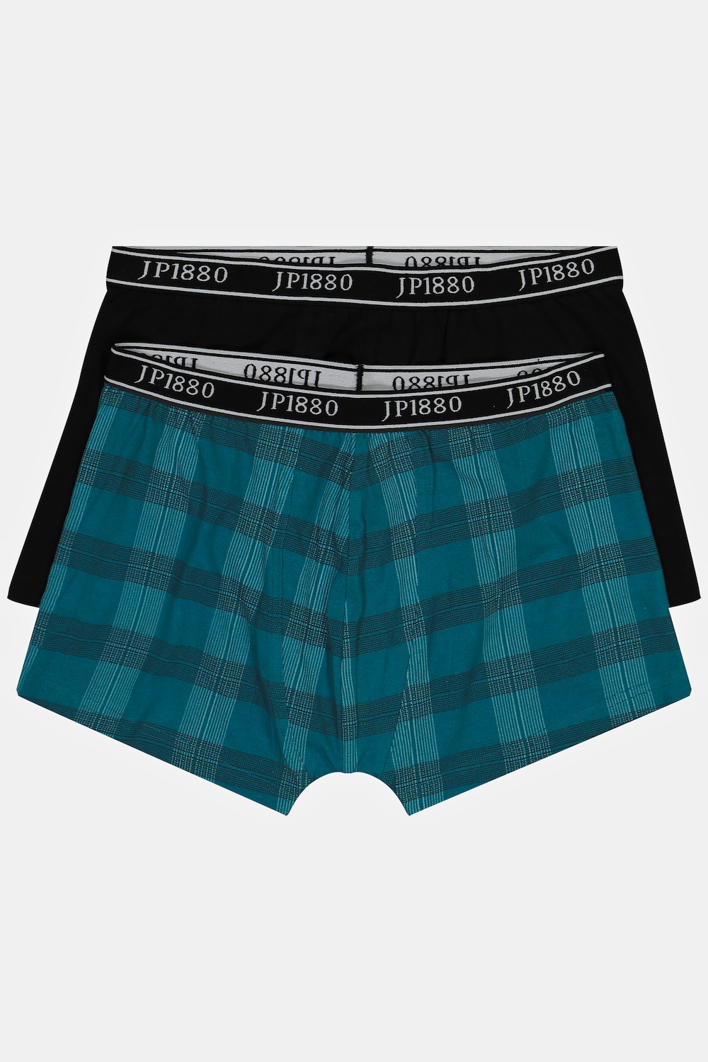 grandes tailles lot de 2 boxers à carreaux. label oeko-tex. technologie flexnamic®., hommes, turquoise, taille: 7xl, coton, jp1880