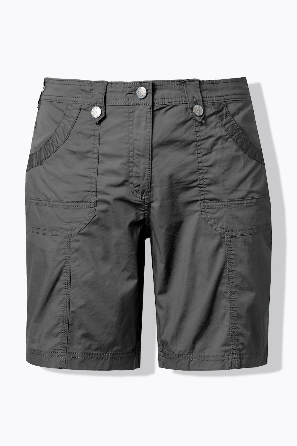 Stora storlekar Cargoshorts, Dam, grå, storlek: 46, Bomull, Ulla Popken