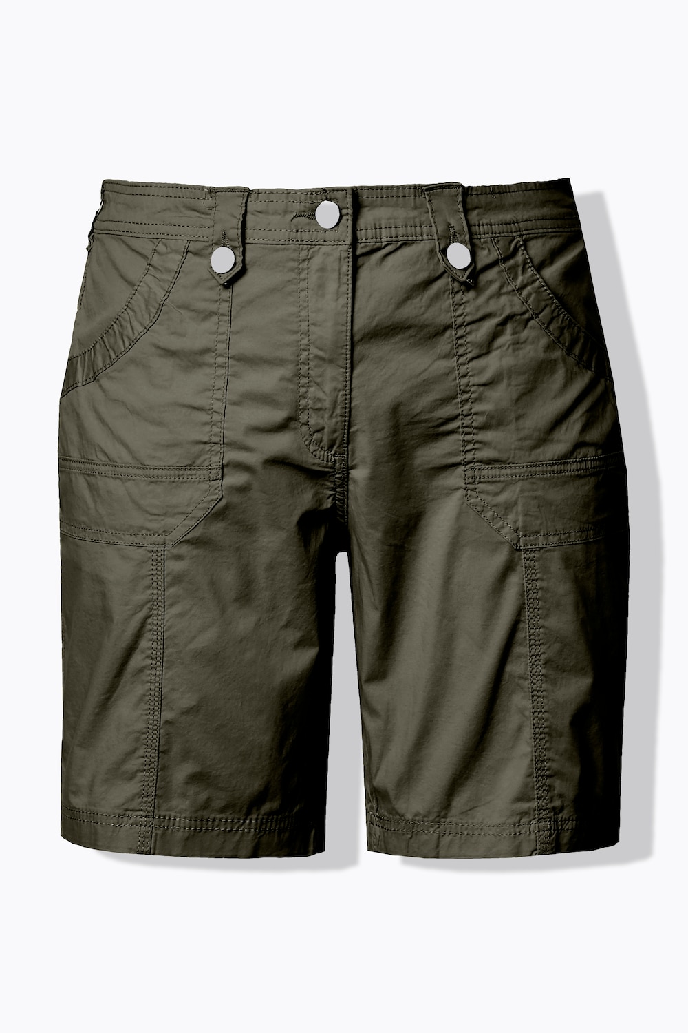 Stora storlekar Cargoshorts, Dam, grön, storlek: 60, Bomull, Ulla Popken