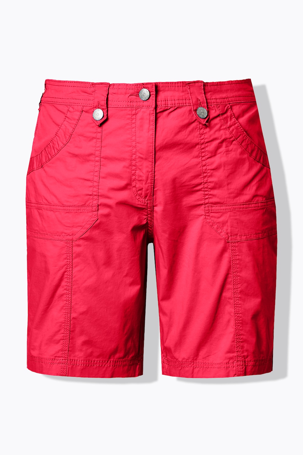 Stora storlekar Cargoshorts, Dam, röd, storlek: 56, Bomull, Ulla Popken