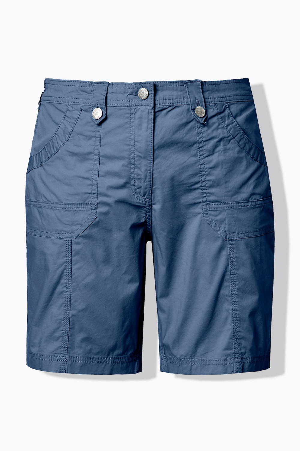 Stora storlekar Cargoshorts, Dam, blå, storlek: 60, Bomull, Ulla Popken