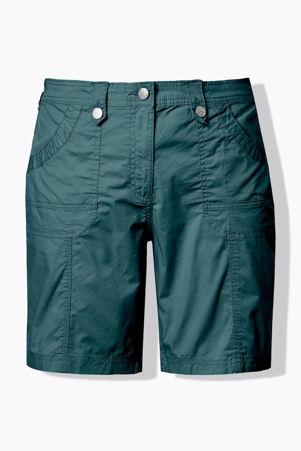 Stora storlekar Cargoshorts, Dam, turkos, storlek: 56, Bomull, Ulla Popken