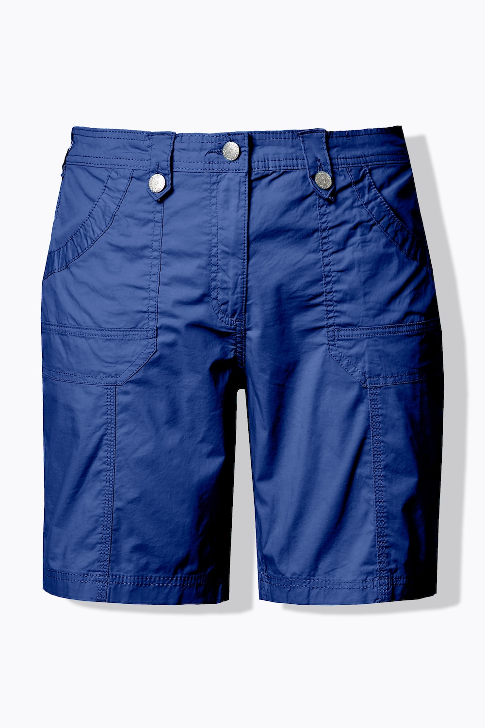 Stora storlekar Cargoshorts, Dam, blå, storlek: 58, Bomull, Ulla Popken