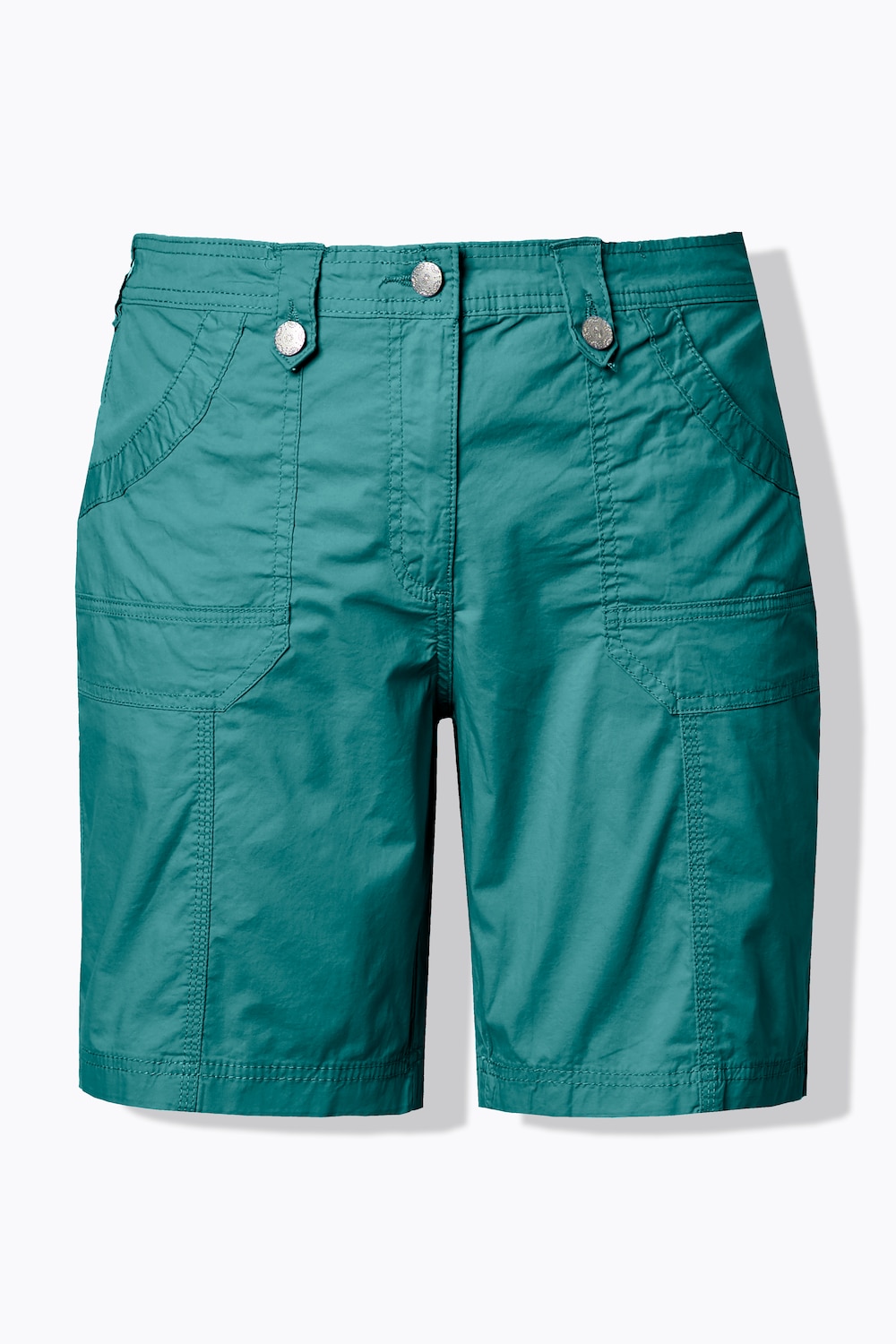 Stora storlekar Cargoshorts, Dam, grön, storlek: 42, Bomull, Ulla Popken