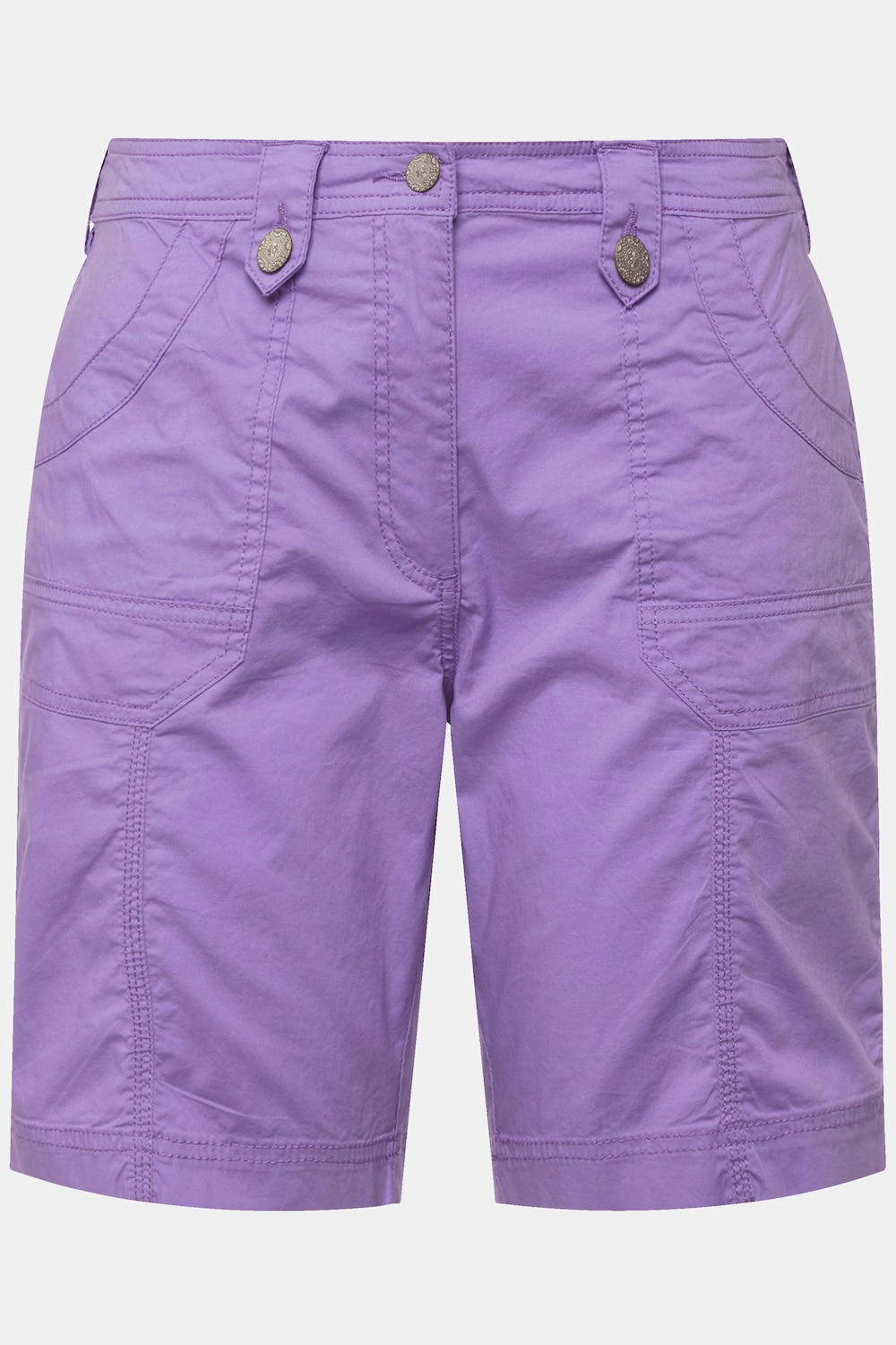 Stora storlekar Cargoshorts, Dam, lila, storlek: 60, Bomull, Ulla Popken