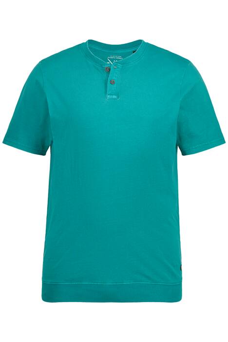 Henley, břišní střih, krátké rukávy, vintage vzhled, kulatý výstřih, do 8XL