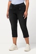 7/8-jeans Mony, elastisk linning, lynlåslommer