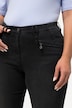7/8-jeans Mony, elastisk linning, lynlåslommer