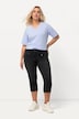 7/8-jeans Mony, elastisk linning, lynlåslommer
