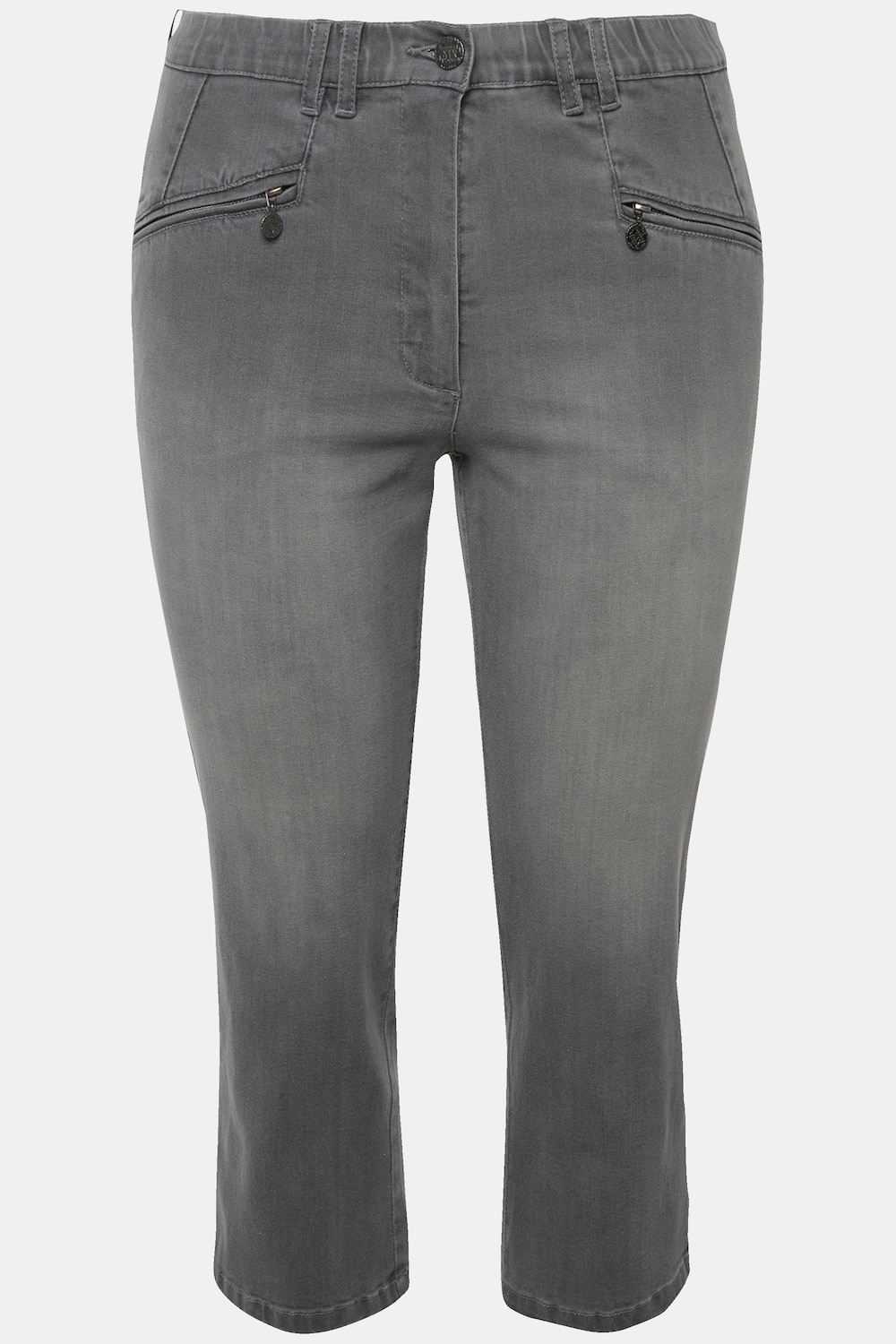 Stora storlekar 7/8-jeans Mony, Dam, beige, storlek: 62, Bomull/Polyester/Viskos, Ulla Popken