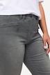 7/8-jeans Mony, elastisk linning, lynlåslommer
