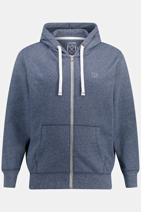 Veste hoodie OEKO TEX aspect jean capuche et poche kangourou