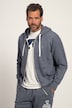 Veste hoodie OEKO-TEX aspect jean, capuche et poche kangourou
