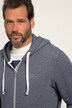 Veste hoodie OEKO-TEX aspect jean, capuche et poche kangourou