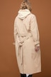 Trenchcoat, oversize, revers, bindebælte
