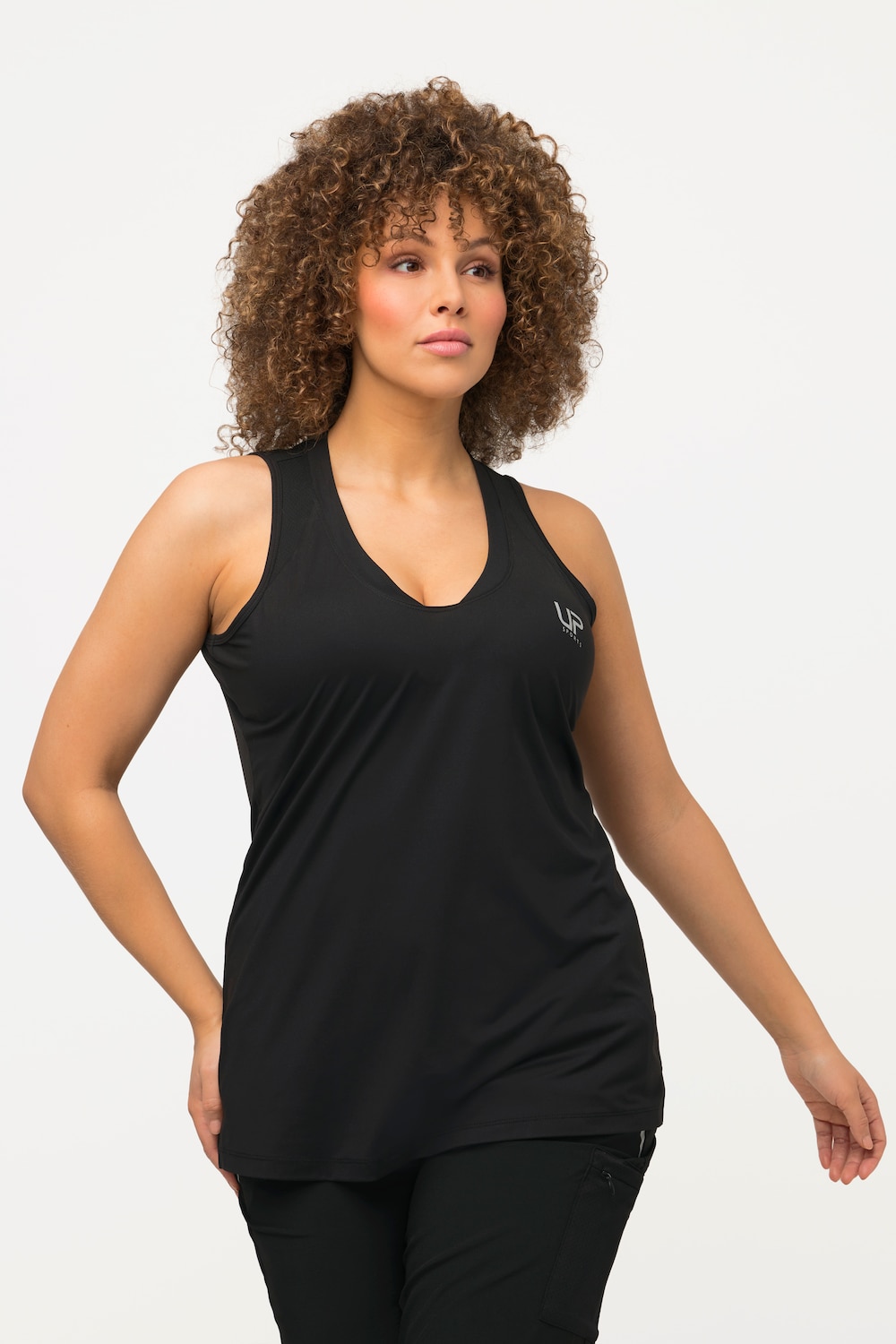 Große Größen Funktions-Top, Damen, schwarz, Größe: 46/48, Polyester, Ulla Popken