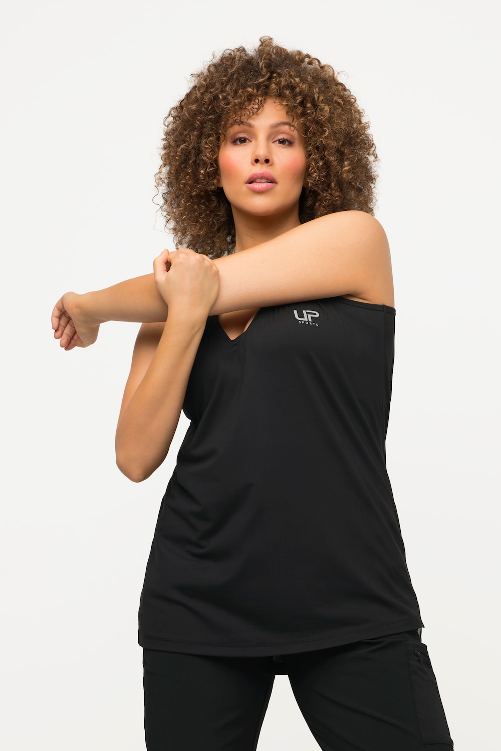 Große Größen Funktions-Top, Damen, schwarz, Größe: 50/52, Polyester, Ulla Popken