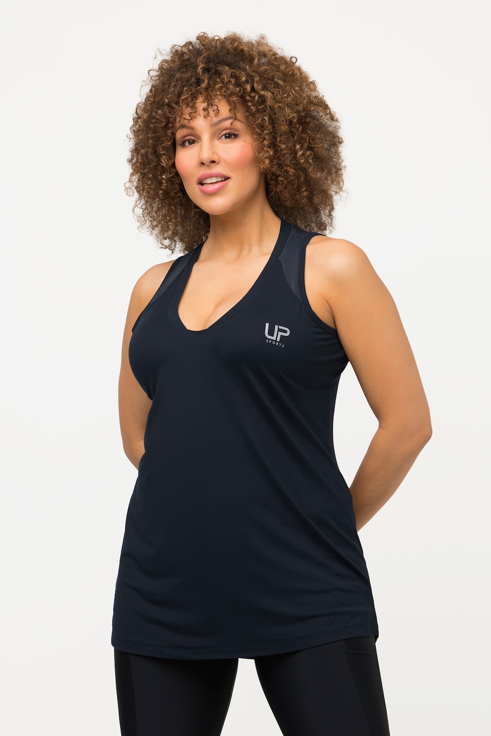 Große Größen Funktions-Top, Damen, blau, Größe: 58/60, Polyester, Ulla Popken