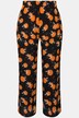 Orange Print Wide Leg Slip-On Palazzo Pants