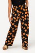 Orange Print Wide Leg Slip-On Palazzo Pants