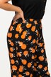 Orange Print Wide Leg Slip-On Palazzo Pants