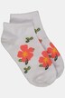 sneakersokken, bloemen, extra korte schacht
