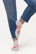 sneakersokken, bloemen, extra korte schacht