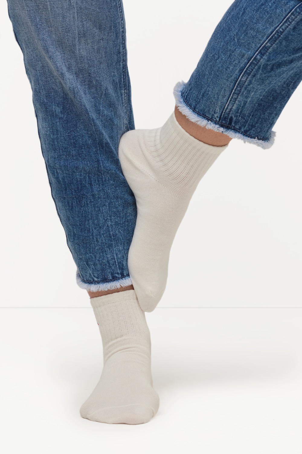 Große Größen Kurzschaft-Socken, Damen, grün, Größe: 39-42, Baumwolle/Synthetische Fasern, Ulla Popken