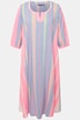 Kaftan, Ethnomuster, A-Linie, Tunika-Ausschnitt, 3/4-Arm