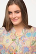 Bluse, blomsterprint, Oversized, V-udskæring, halværmer