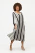 Kaftan, etnomønster, A-linje, tunika-udskæring, 3/4-ærmer