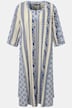 Kaftan, Ethnomuster, A-Linie, Tunika-Ausschnitt, 3/4-Arm