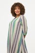 Kaftan, Ethnomuster, A-Linie, Tunika-Ausschnitt, 3/4-Arm