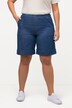shorts, wijde pijpen, omslag, elastische band